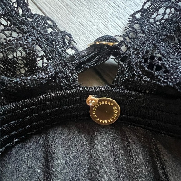 Gooseberry Intimates Coquette Slip Dress Black Size XS - Picture 9 of 13